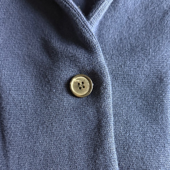 J. Crew Women's Deep Blue Long Sleeve Sweater Blazer Size XS NWT - Picture 4 of 13